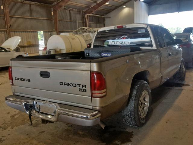 1D7GL42NX4S547993 - 2004 DODGE DAKOTA SLT GOLD photo 4