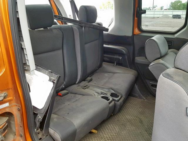 5J6YH28746L026501 - 2006 HONDA ELEMENT EX ORANGE photo 6