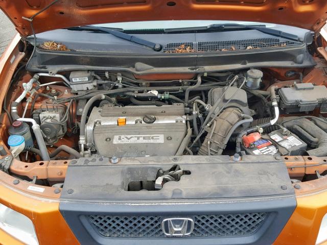 5J6YH28746L026501 - 2006 HONDA ELEMENT EX ORANGE photo 7