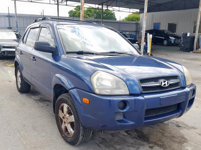 KM8JM12B25U188531 - 2005 HYUNDAI TUCSON GL BLUE photo 1