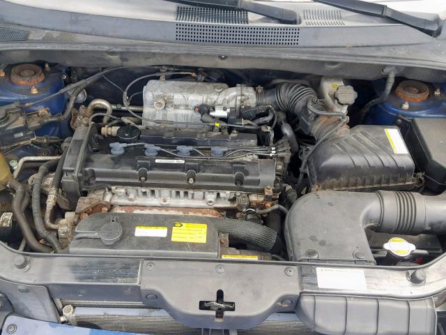 KM8JM12B25U188531 - 2005 HYUNDAI TUCSON GL BLUE photo 7