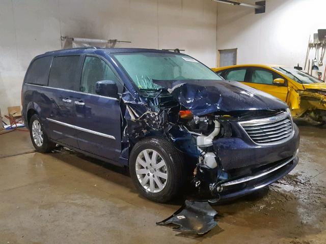 2C4RC1BG7FR675633 - 2015 CHRYSLER TOWN & COU BLUE photo 1