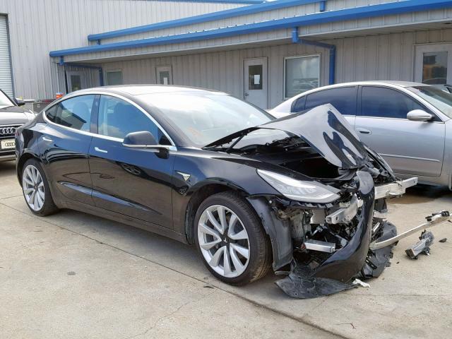 5YJ3E1EA0JF176118 - 2018 TESLA MODEL 3 BLACK photo 1