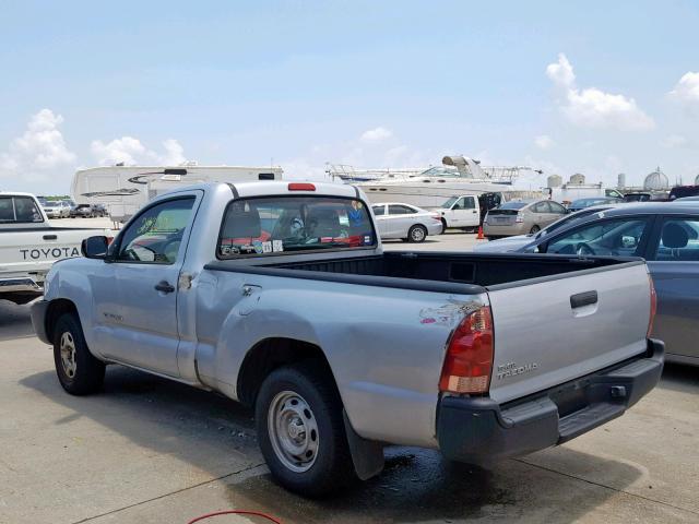 5TENX22N17Z448666 - 2007 TOYOTA TACOMA SILVER photo 3