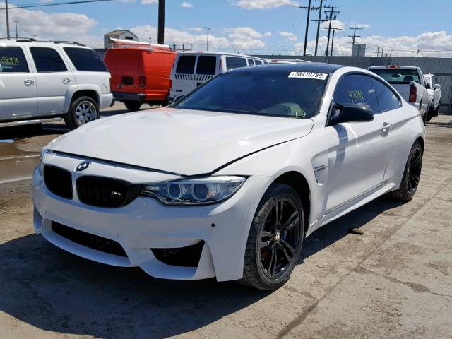 WBS3R9C59FK329333 - 2015 BMW M4 WHITE photo 2