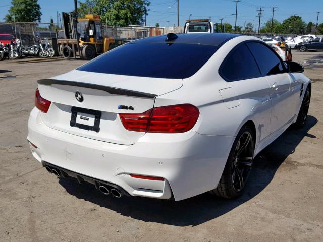 WBS3R9C59FK329333 - 2015 BMW M4 WHITE photo 4