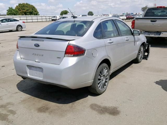 1FAHP3GN6AW106894 - 2010 FORD FOCUS SES SILVER photo 4