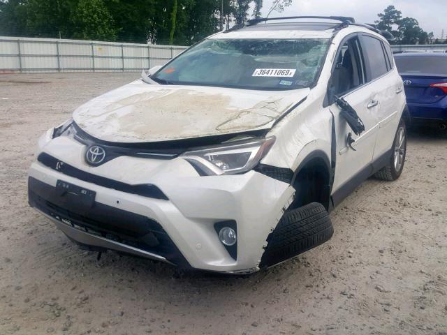 2T3YFREV7JW449196 - 2018 TOYOTA RAV4 LIMIT WHITE photo 2