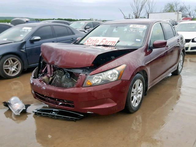 1HGCP26499A058163 - 2009 HONDA ACCORD LXP BURGUNDY photo 2