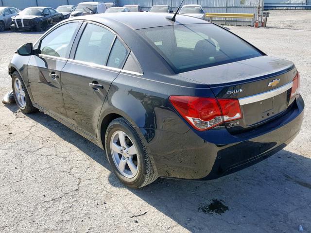 1G1PF5S93B7153867 - 2011 CHEVROLET CRUZE LT BLACK photo 3