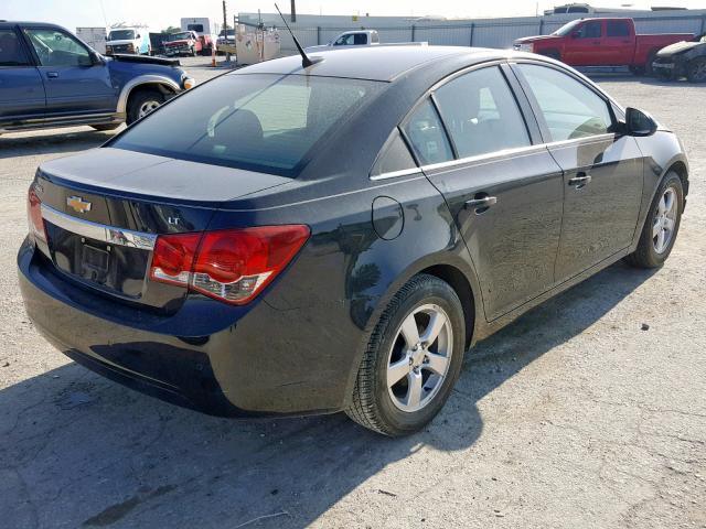 1G1PF5S93B7153867 - 2011 CHEVROLET CRUZE LT BLACK photo 4