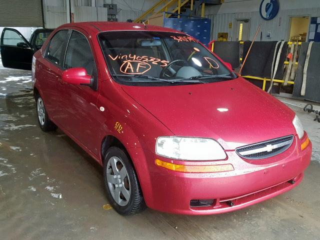 KL1TD52695B405325 - 2005 CHEVROLET AVEO BASE Qırmızı foto 1