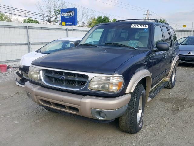 1FMZU84P5YUB74454 - 2000 FORD EXPLORER E BLUE photo 2