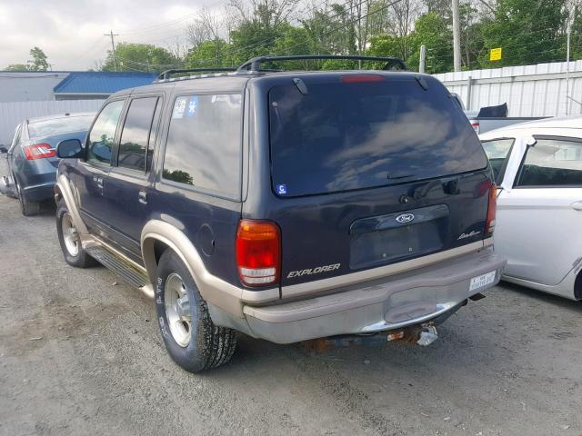 1FMZU84P5YUB74454 - 2000 FORD EXPLORER E BLUE photo 3