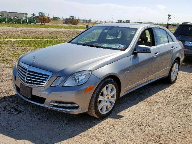 WDDHF2EB8CA589505 - 2012 MERCEDES-BENZ E 350 BLUE GRAY photo 2