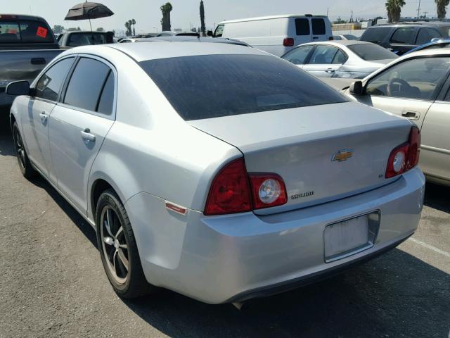 1G1ZH57B59F165193 - 2009 CHEVROLET MALIBU 1LT 银色 照片 3