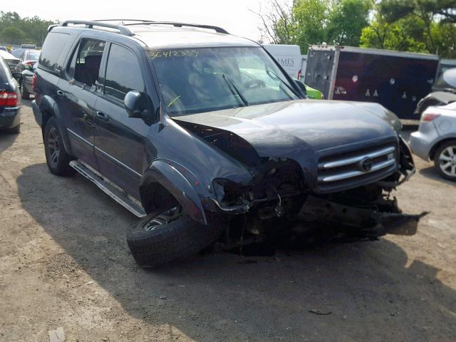 5TDBT48A63S178517 - 2003 TOYOTA SEQUOIA LI BLACK photo 1