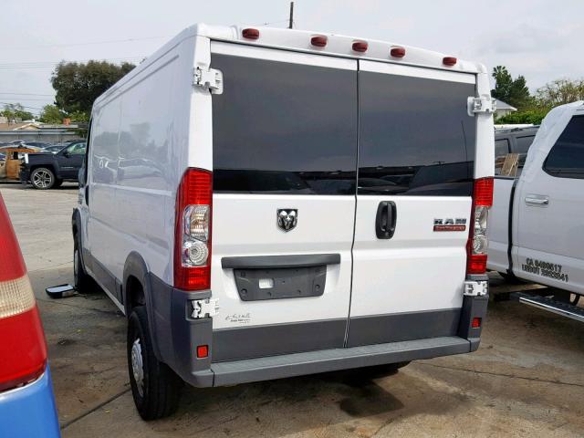 3C6TRVAGXHE547878 - 2017 RAM PROMASTER WHITE photo 3