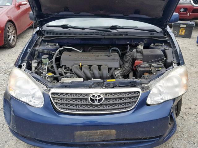 1NXBR30E86Z643382 - 2006 TOYOTA COROLLA CE BLUE photo 7