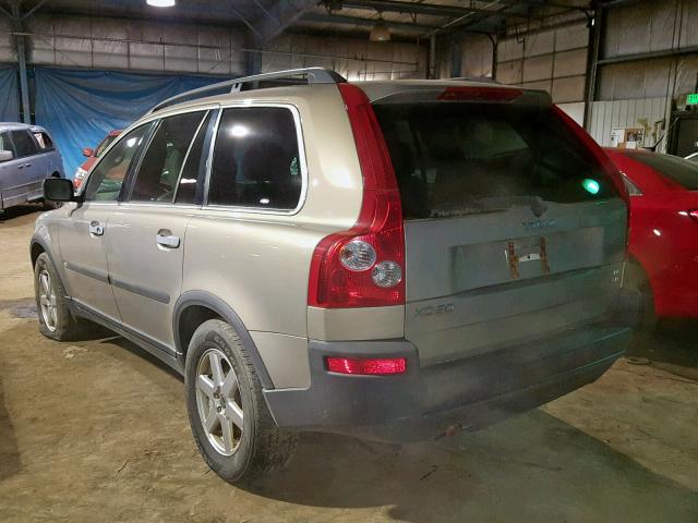 YV1CZ911151149267 - 2005 VOLVO XC90 T6 GOLD photo 3