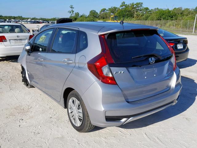 3HGGK5H44KM706676 - 2019 HONDA FIT LX GRAY photo 3