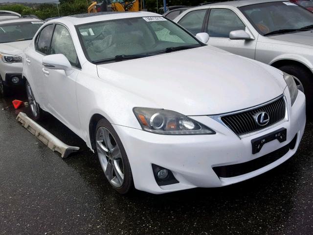 JTHBF5C28C5168895 - 2012 LEXUS IS 250 WHITE photo 1