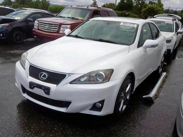 JTHBF5C28C5168895 - 2012 LEXUS IS 250 WHITE photo 2