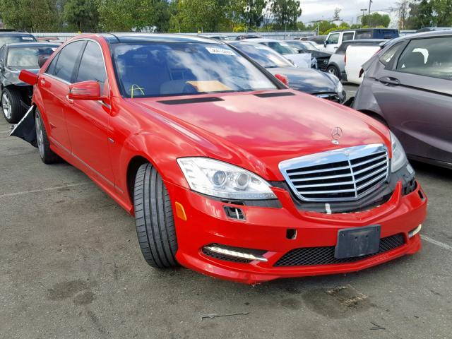 WDDNG7DB0CA477683 - 2012 MERCEDES-BENZ S 550 RED photo 1