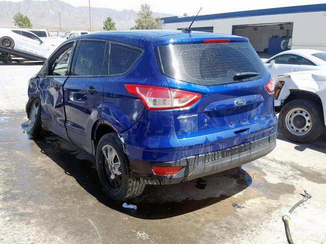 1FMCU0F78FUC88305 - 2015 FORD ESCAPE S BLUE photo 3