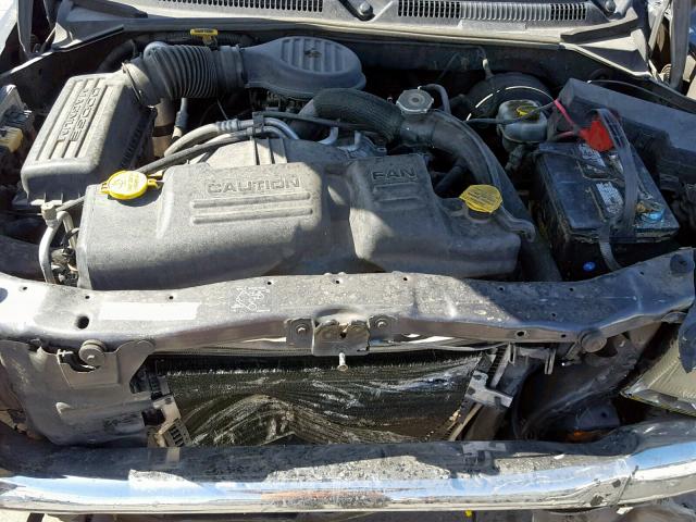 1B7HL48X82S500790 - 2002 DODGE DAKOTA QUA GRAY photo 7