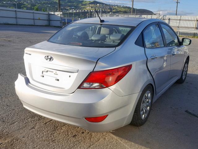 KMHCT4AE6GU060238 - 2016 HYUNDAI ACCENT SE GRAY photo 4