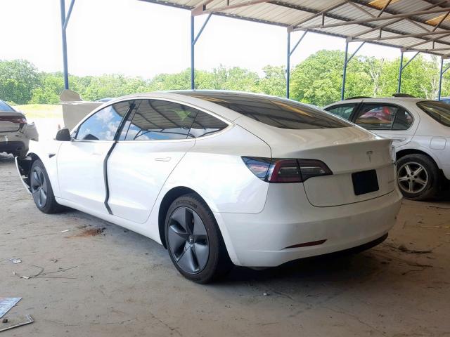 5YJ3E1EB0KF193799 - 2019 TESLA MODEL 3 WHITE photo 3