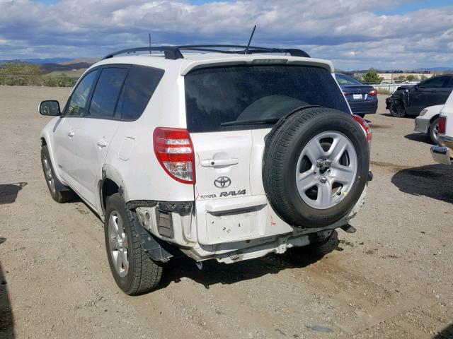 2T3DK4DV4AW034870 - 2010 TOYOTA RAV4 LIMIT WHITE photo 3