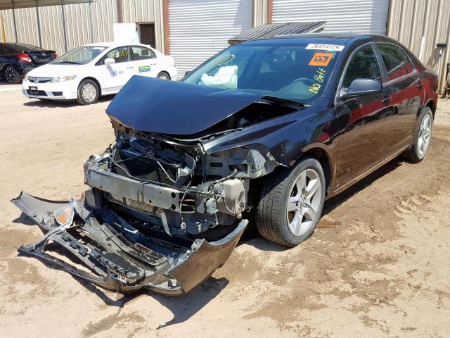 1G1ZH57B194189681 - 2009 CHEVROLET MALIBU 1LT BLACK photo 2