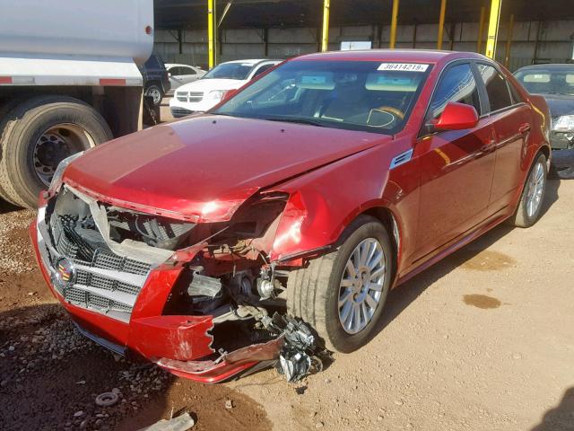 1G6DE5EG6A0136269 - 2010 CADILLAC CTS LUXURY RED photo 2