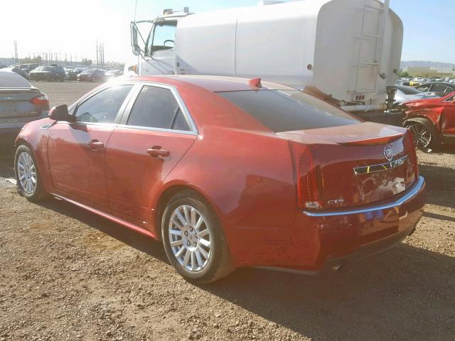 1G6DE5EG6A0136269 - 2010 CADILLAC CTS LUXURY RED photo 3