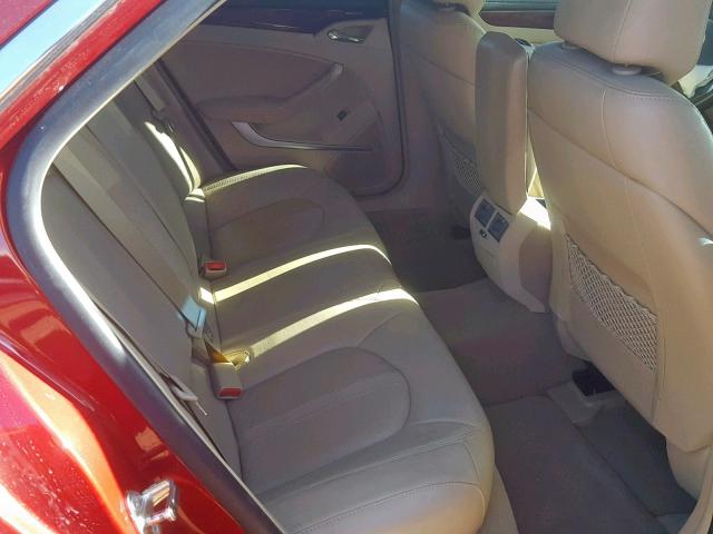 1G6DE5EG6A0136269 - 2010 CADILLAC CTS LUXURY RED photo 6