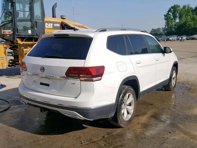 1V2ER2CA2JC519254 - 2018 VOLKSWAGEN ATLAS SEL WHITE photo 4