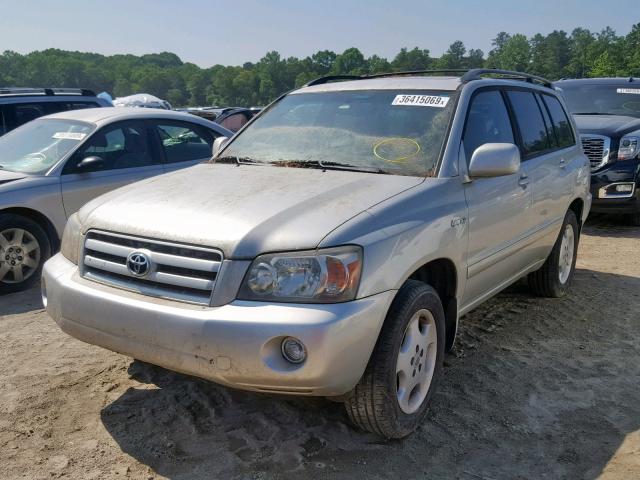 JTEDP21A250049641 - 2005 TOYOTA HIGHLANDER SILVER photo 2