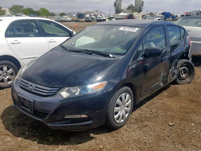 JHMZE2H59AS038853 - 2010 HONDA INSIGHT LX BLACK photo 2