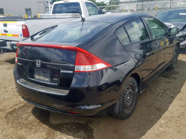 JHMZE2H59AS038853 - 2010 HONDA INSIGHT LX BLACK photo 4