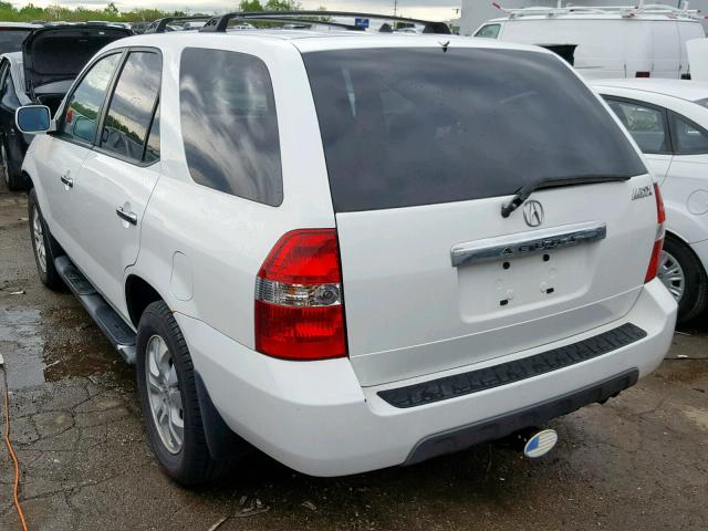 2HNYD18673H521815 - 2003 ACURA MDX TOURIN WHITE photo 3