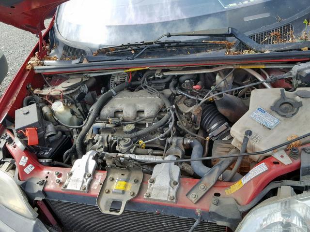 1GMDX03E9YD216238 - 2000 PONTIAC MONTANA RED photo 7