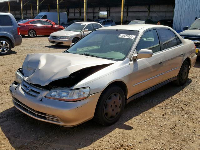 JHMCG56441C024557 - 2001 HONDA ACCORD LX GOLD photo 2