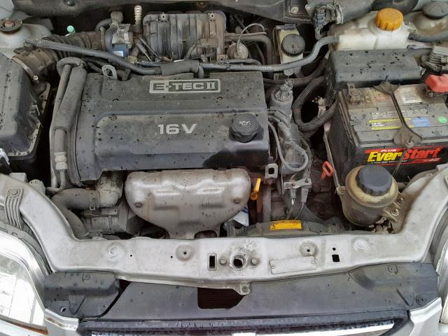 KL1TD56616B651331 - 2006 CHEVROLET AVEO BASE Gümüş foto 7