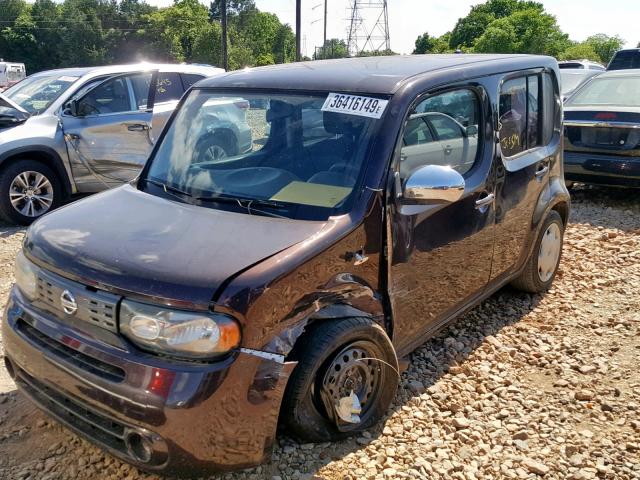 JN8AZ2KR4BT206350 - 2011 NISSAN CUBE BASE BURGUNDY photo 2