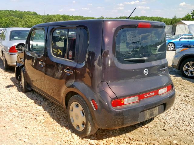 JN8AZ2KR4BT206350 - 2011 NISSAN CUBE BASE BURGUNDY photo 3