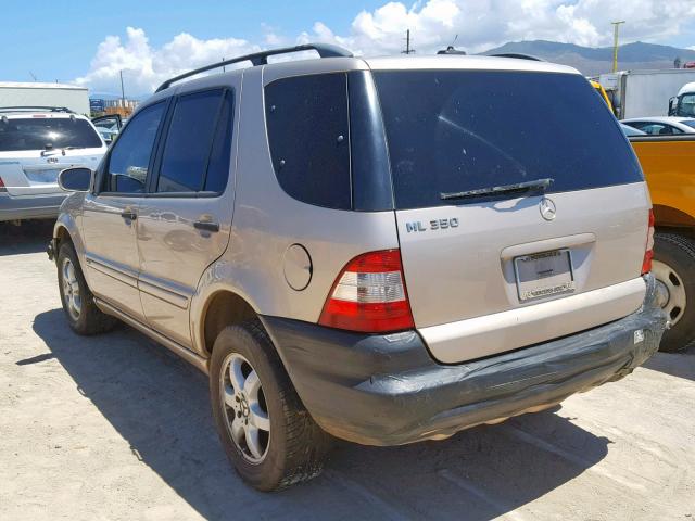 4JGAB57E84A511156 - 2004 MERCEDES-BENZ ML 350 GOLD photo 3