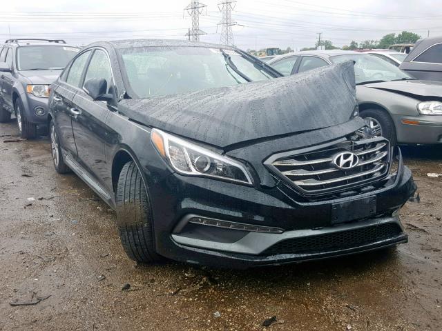 5NPE34AF5HH468344 - 2017 HYUNDAI SONATA SPO BLACK photo 1