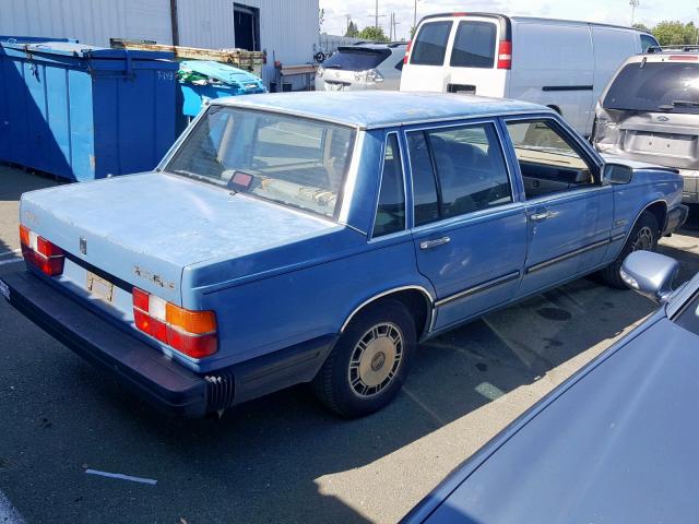 YV1FX884XG1021660 - 1986 VOLVO 740 GLE BLUE photo 4